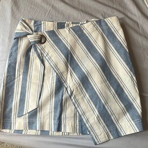 Free People wrap skirt size 12 cotton/linen